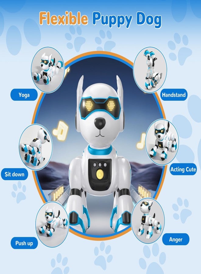 okk Robot Dog for Kids, Remote Control Dog and Touch Voice Interactive, Programmable Robot with lmitation Show, Sing Dance Electronic Pet, Smart Gesture Sensing Puppy Gift for Boys Girls - Image 3